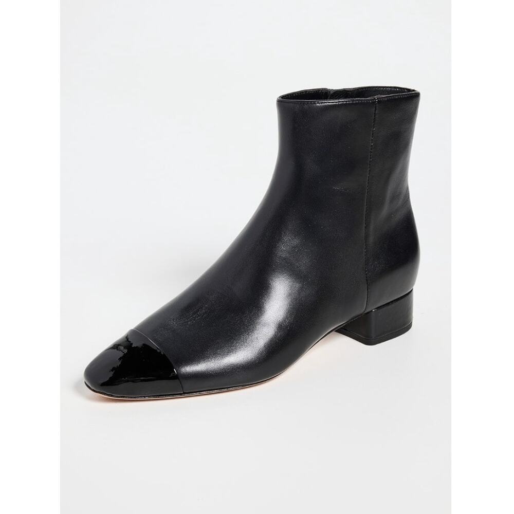 Veronica Beard Womens Cecile Leather Booties Black Size 8 NWOB Classic Versatile - Picture 16 of 16